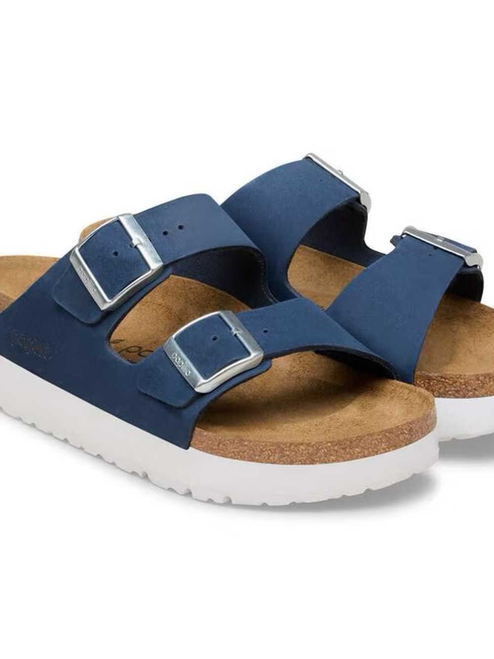 Birkenstock Papillo Navy Nubuck Leather Sandal - Picture 3 of 7